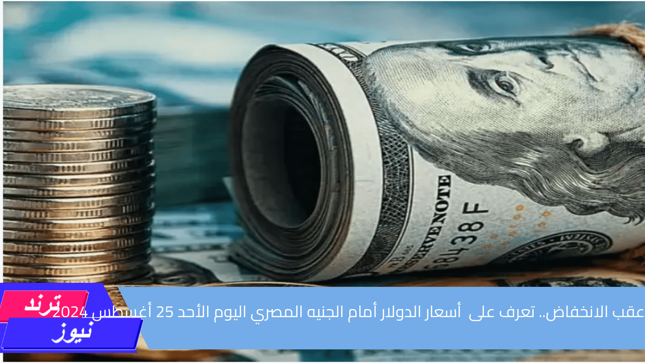 بعدالانخفاض.. تعرف على  أسعار الدولار أمام الجنيه المصري اليوم الأحد 25 أغسطس 2024