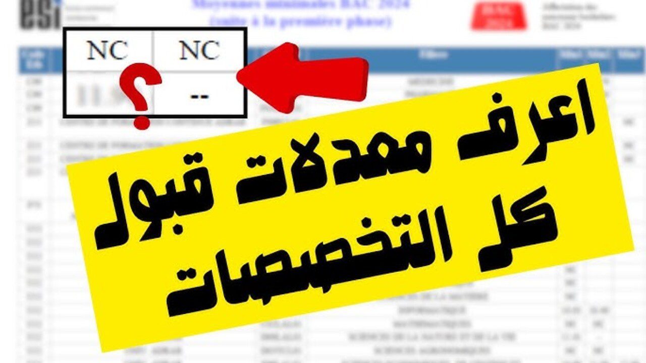 تعـــرف على معدلات القبول لخريجي شهادة البكالوريا 2024 جميع التخصصات وفقا لما أعلنته وزارة التعليم العــالي