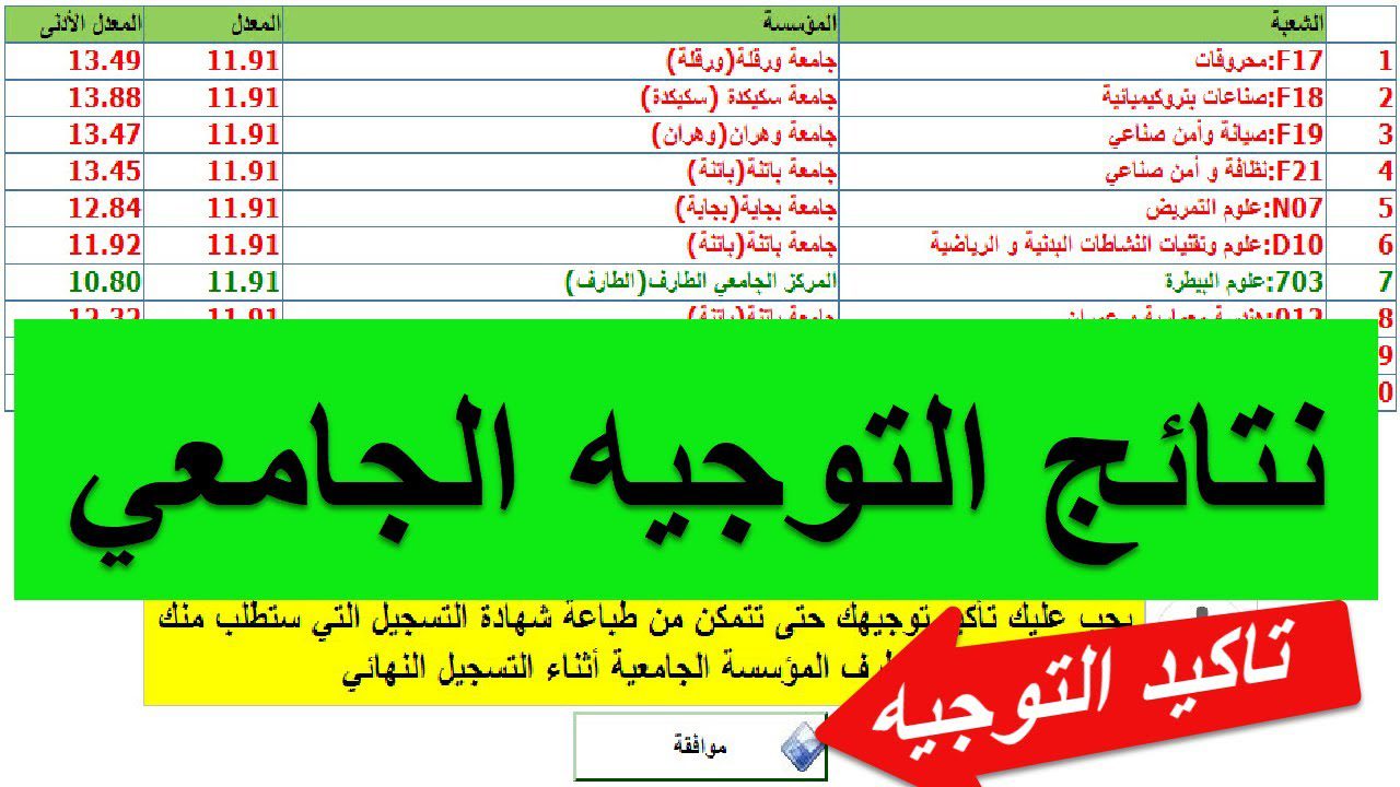 وزارة التعليم العالي التونسية تعلن.. انطلاق عملية التسجيل للحصول على نتائج التوجيه الجامعي في تونس