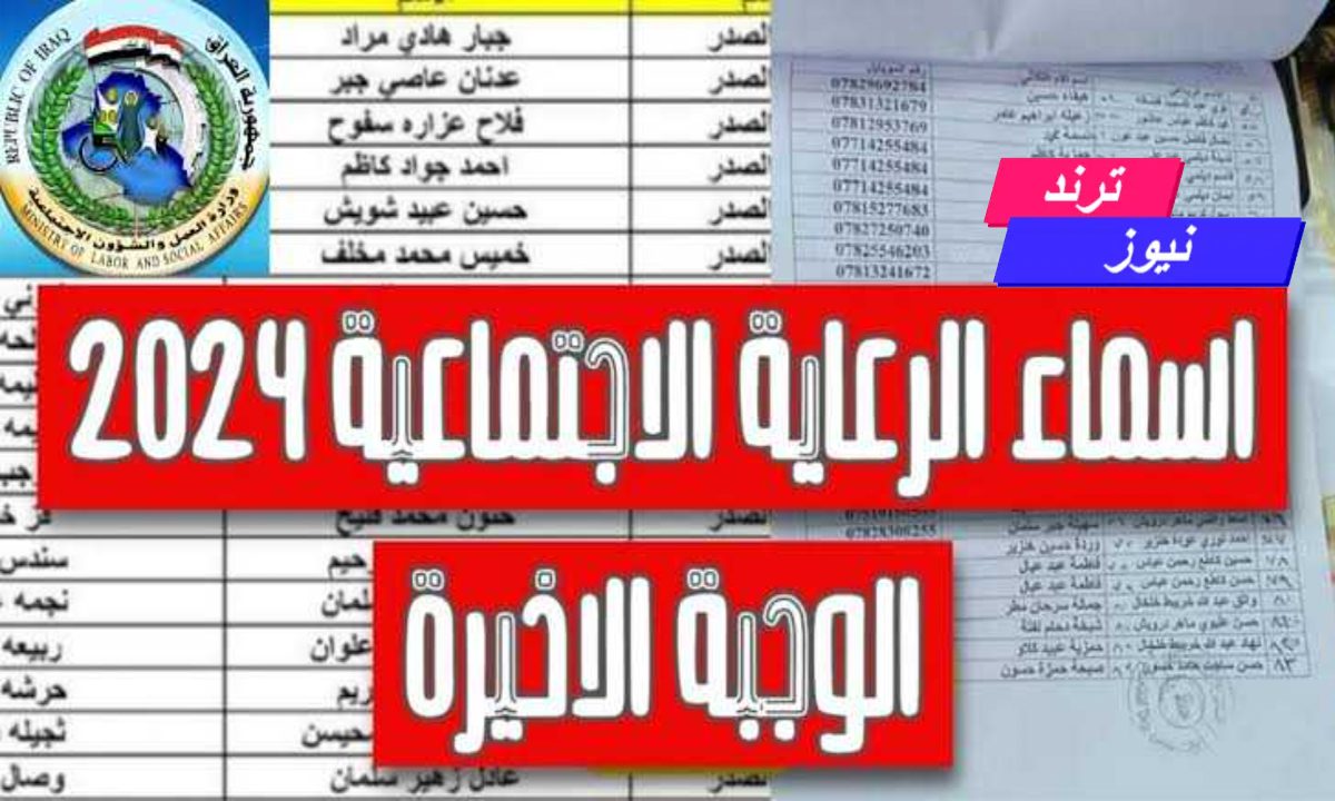 “عبر منصة مظلتي”.. طريقة الاستعلام عن اسماء المشمولين بالرعاية الاجتماعية الوجبة الأخيرة 2024