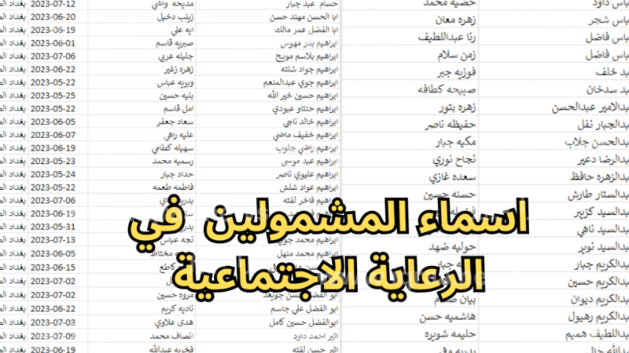 كيفية تحديث بيانات المشمولين بالرعاية الاجتماعية