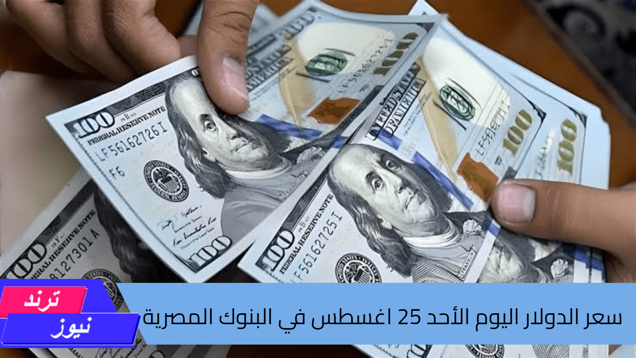 بكام الأخضر؟ سعر الدولار الأمريكي اليوم الأحد 25 اغسطس 2024في البنوك المصرية