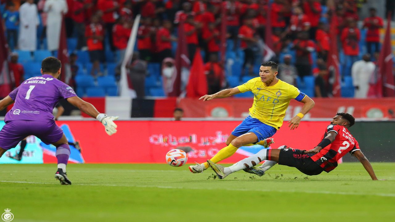 مباراة النصر والرائد في الدوري السعودي