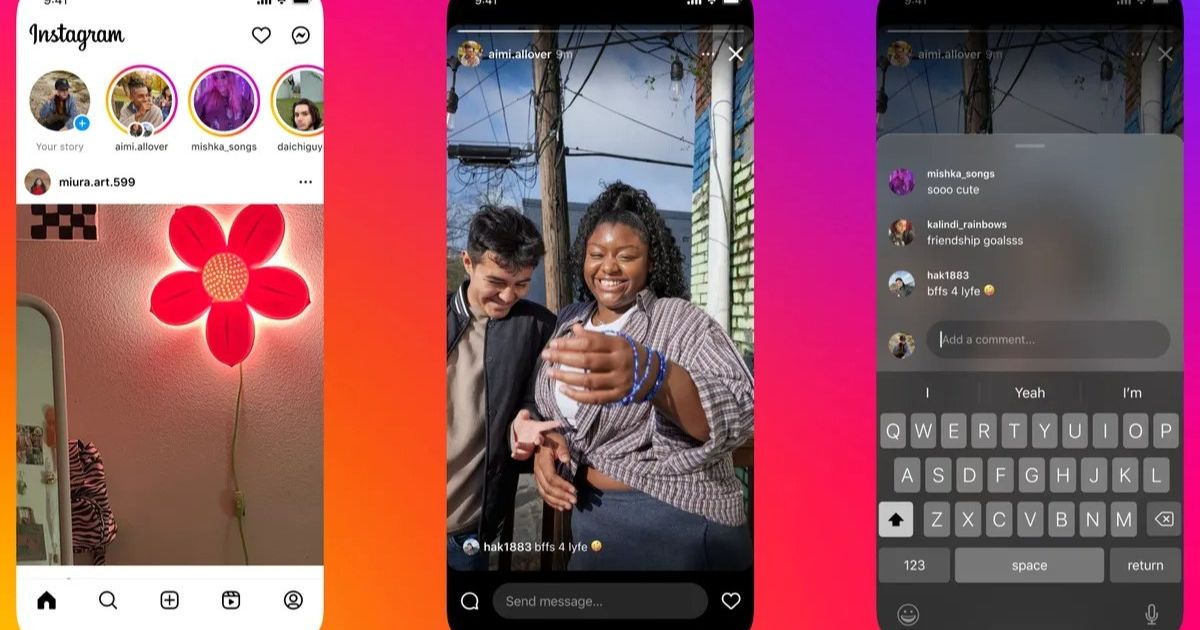إنستجرام تطلق خاصية كتابة التعليقات على “الاستوريز”