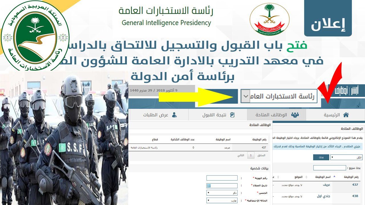 فرصة لا تعوض قدم الآن.. شروط التسجيل في الاستخبارات العامة السعودية 1446هـ