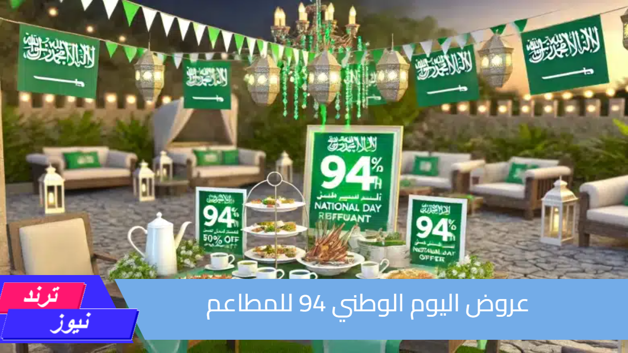 لا تخلي الخصومات تفوتك.. عروض اليوم الوطني 94 للمطاعم وأبرز التخفيضات بأسعار خيالية