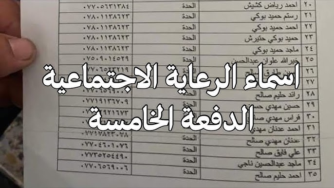 استعلم من هُنا.. اسماء الرعاية الاجتماعية الوجبة الاخيرة 2025 بالعراق من خلال منصة مظلتي spa.gov.iq