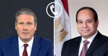 الرئيس السيسى يتلقى اتصالا هاتفيا من رئيس وزراء المملكة المتحدة “كير ستارمر”