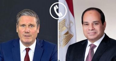 الرئيس السيسى يتلقى اتصالا هاتفيا من رئيس وزراء المملكة المتحدة “كير ستارمر”