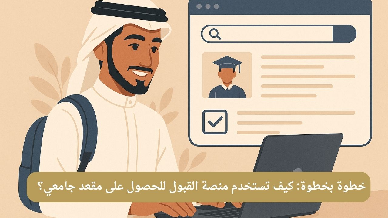 خطوة بخطوة: كيف تستخدم منصة القبول للحصول على مقعد جامعي؟