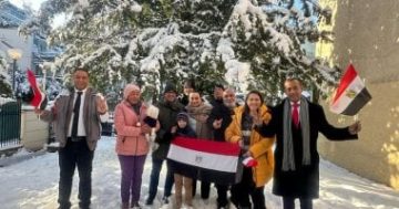 تظاهرة للمصريين فى النمسا تأييدا للرئيس السيسي