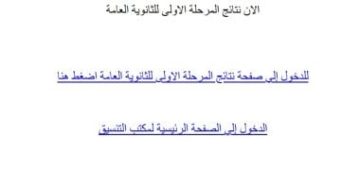 ظهرت الآن.. برقم الجلوس اعرف نتيجة تنسيق المرحلة الأولى