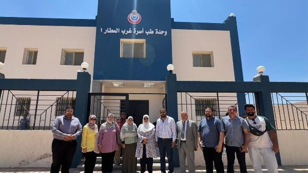 تسليم مبنى وحدة طب الأسرة بمنطقة غرب المطار بمدينة أكتوبر الجديدة