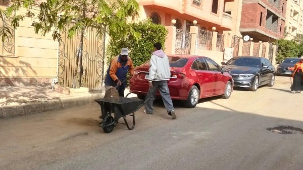 حملات نظافة موسّعة تجوب أحياء الشيخ زايد على مدار الساعة