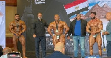عماد المنيلاوى يتوج ببطولة أفريقيا لكمال الأجسام