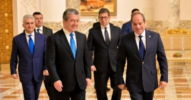 الرئيس السيسى يستقبل مسرور بارزانى رئيس حكومة كردستان – العراق