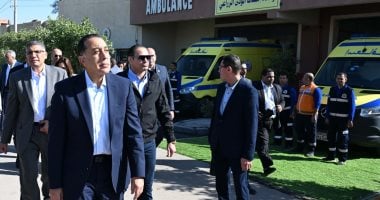 رئيس الوزراء يتفقد نقطة إسعاف قرية الودى فى الجيزة