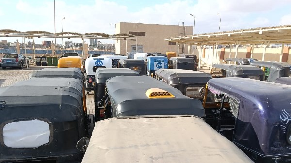 ضبط 14 توكتوك.. حملة مفاجئة بمدينة بدر