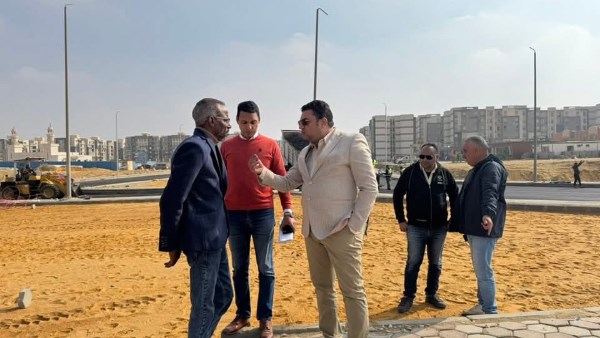 رئيس القاهرة الجديدة يتفقد أعمال تطوير مدخل مشروع سكن مصر بأرض المعارض