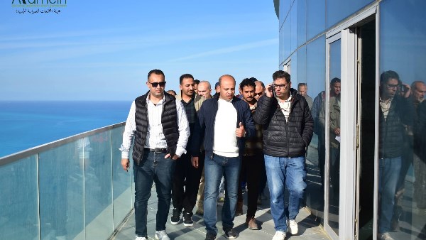 جولة تفقدية في العلمين الجديدة.. 90% إنجاز ببرج LD06 استعدادًا لخطة تشغيل المدينة