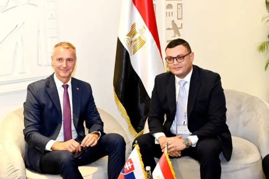 وزير الإسكان يعرض على وزير الاستثمار السلوفاكي الفرص المتاحة بمدن الجيل الرابع
