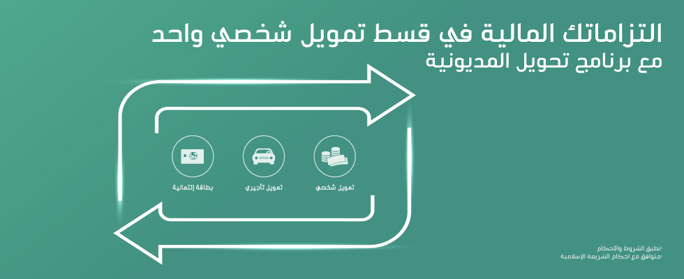 برنامج تحويل المديونية لدى البنك الأهلي السعودي