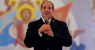 نص كلمة الرئيس السيسى فى عيد الميلاد بكاتدرائية ميلاد المسيح بالعاصمة الجديدة.. صور