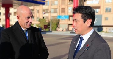 وزير التعليم يصطحب نظيره اليابانى لتفقد محور شينزو آبى