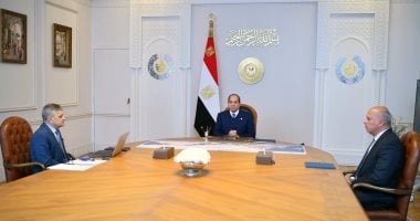 الرئيس السيسى يجتمع بالفريق أسامة ربيع ويطّلع على بيان بحركة الملاحة في قناة السويس