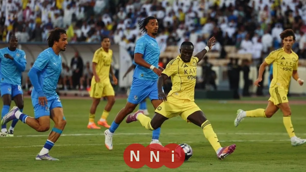كريستيانو رونالدو وساديو ماني يضيعان الفرص في تعادل النصر ضد نيوم بالشوط الأول