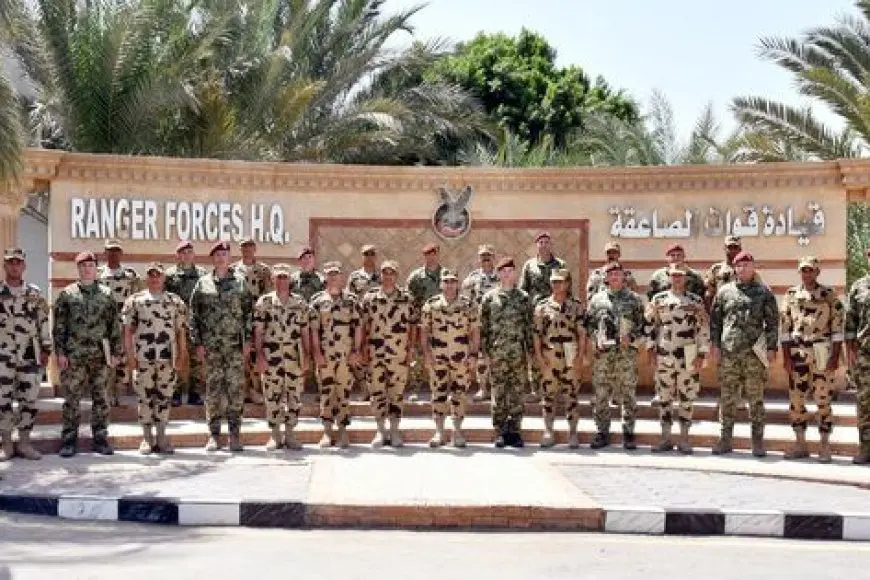 تدريب مشترك بين قوات الصاعقة المصرية والقوات الخاصة الصربية