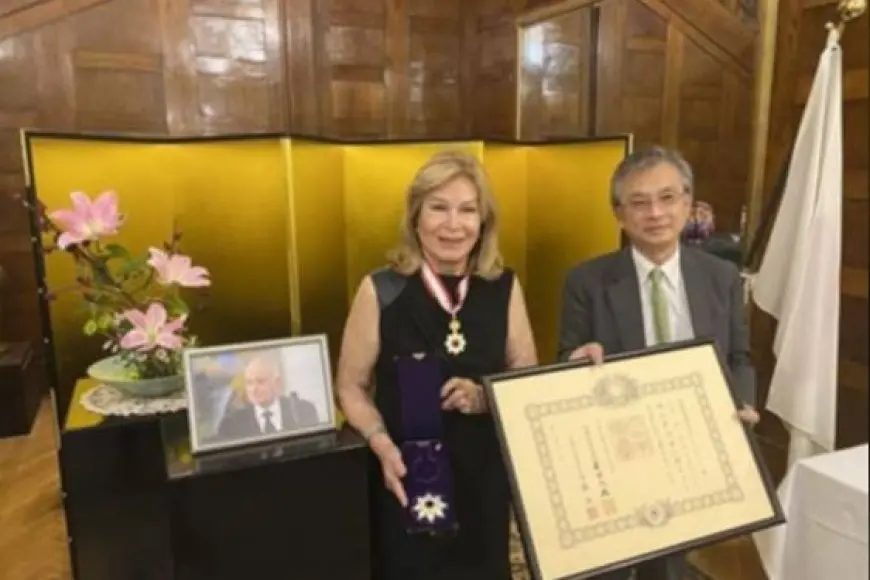 سفارة اليابان بالقاهرة تمنح الدكتور نبيل العربي وسام الشمس المشرقة