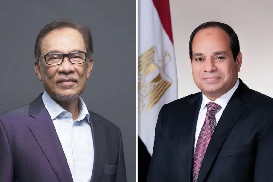 الرئيس السيسي يستقبل رئيس وزراء ماليزيا بقصر الاتحادية