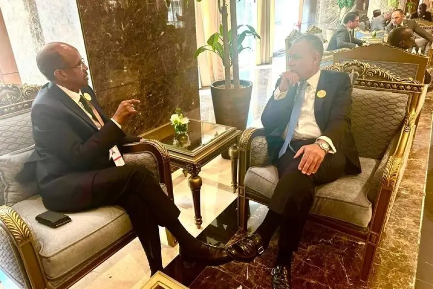 وزير الخارجية يبحث مع نظيره الجيبوتي تعزيز العلاقات بين البلدين