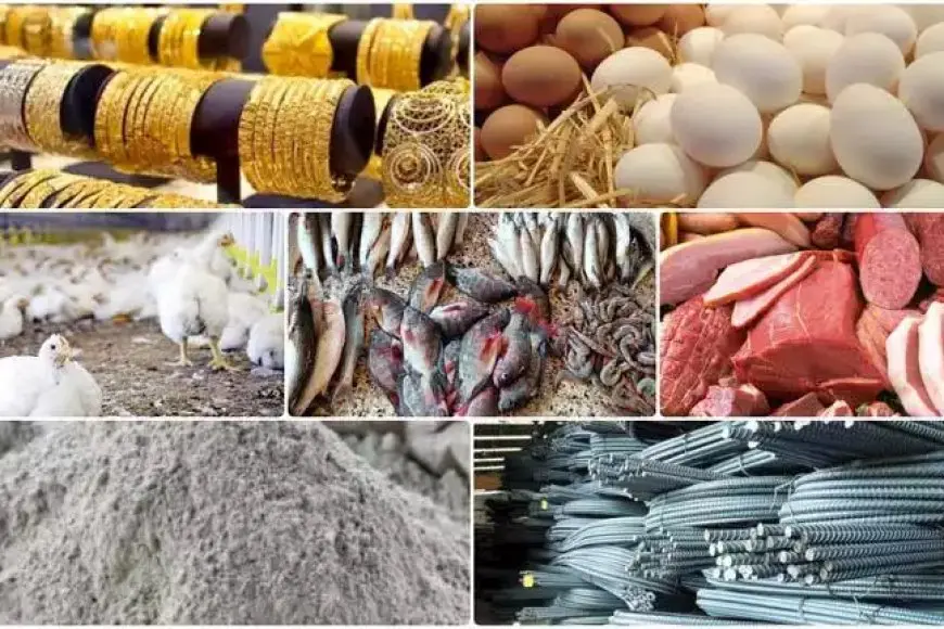 خريطة الأسعار اليوم: انخفاض أسعار الدواجن و البيض والذهب