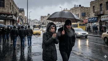 منخفض جوي عميق يؤثر على الأردن ضمن حالة ماطرة غيث