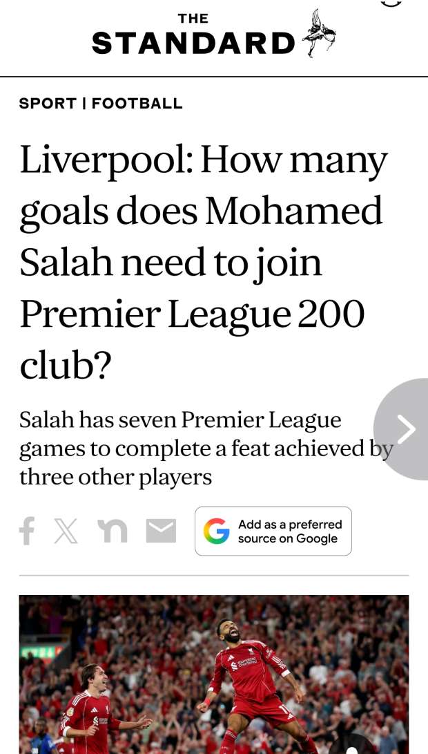 الوطن سبورت | قبل رحيله عن ليفربول.. محمد صلاح يستهدف الدخول في «نادي الـ200»
