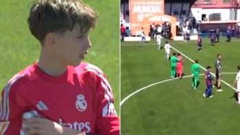 ناشئ برشلونة يقدم تصرفا أخلاقيا مع نجل كاسياس في مقطع مرئي