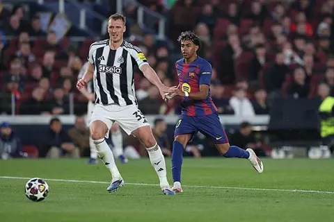 لقطات من مباراة برشلونة ونيوكاسل