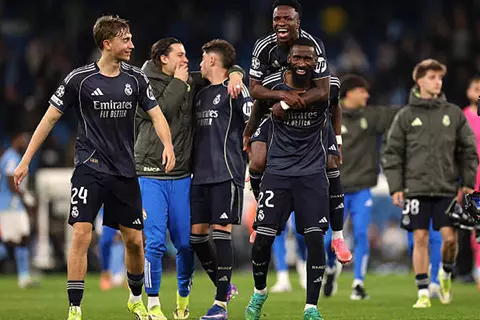 لقطات من مباراة مانشستر سيتي وريال مدريد