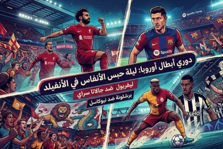 مباريات ليفربول وجالاتا سراي وبرشلونة ونيوكاسل بث مباشر