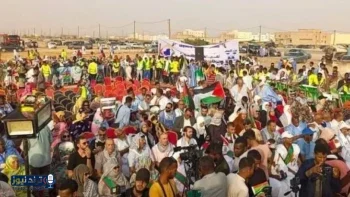 مسيرات حاشدة في موريتانيا تطالب بوقف العدوان الإسرائيلي على غزة
