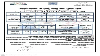 عاجل: وزارة التعليم تحدد موعد امتحانات الترم الثاني 2026 للمدارس الحكومية والخاصة… من الصف الأول وحتى السادس الابتدائي!