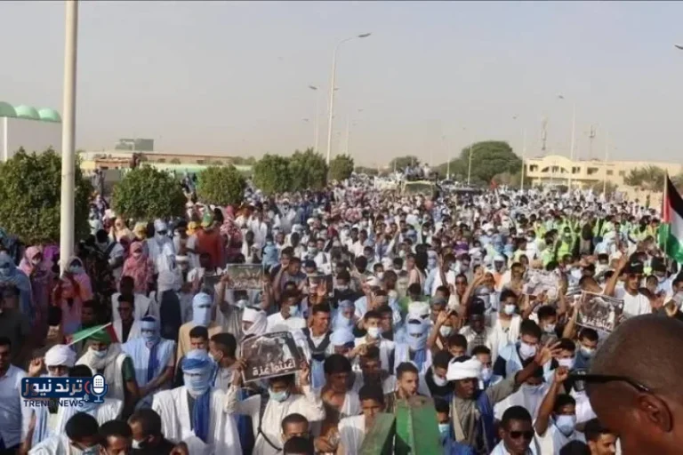 عمال موريتانيا يتضامون مع غزة