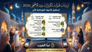 ترددات قنوات تكبيرات عيد الأضحى 2026 على نايل سات وعرب سات.. استقبل الأجواء الروحانية الآن