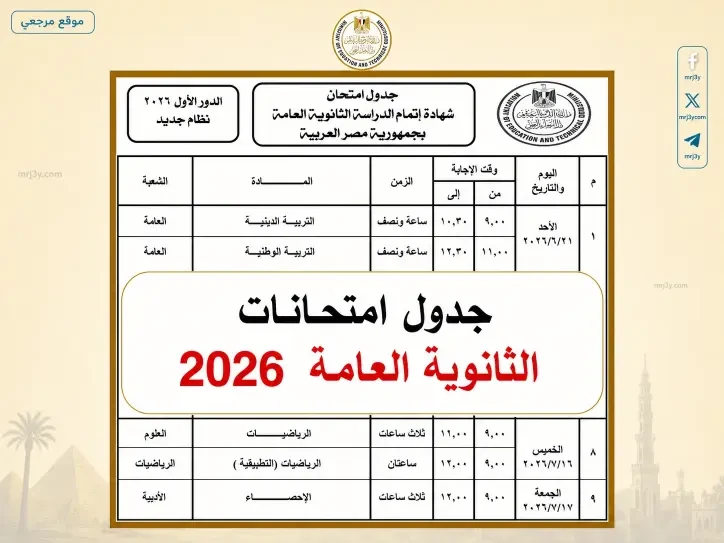 جدول امتحانات الثانوية العامة STEM 2026 في مصر ومواعيد الاختبارات الرسمية واستعدادات الوزارة الكاملة