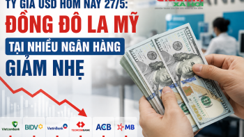 سعر صرف الدولار الأمريكي اليوم، 27 مايو: انخفض الدولار الأمريكي بشكل طفيف في العديد من البنوك، حيث تم بيعه في بنك فيتكومبانك بسعر 26393 دونغ فيتنامي/دولار أمريكي.