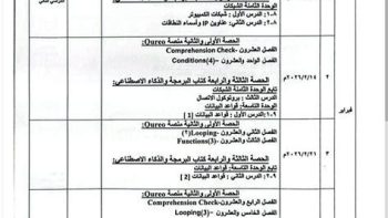 غدا.. وزارة التعليم تعقد امتحان البرمجة للترم الثانى لطلبة أولى ثانوى