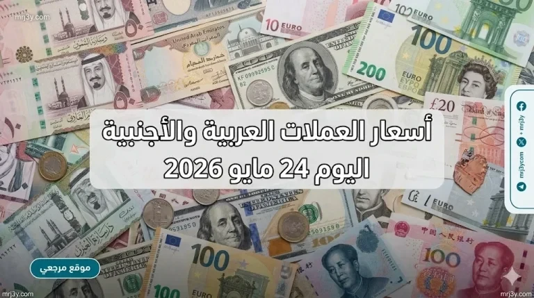 في البنك الاهلي.. اسعار العملات العربية والاجنبية اليوم 24 مايو 2026 بعد تثبيت الفائدة