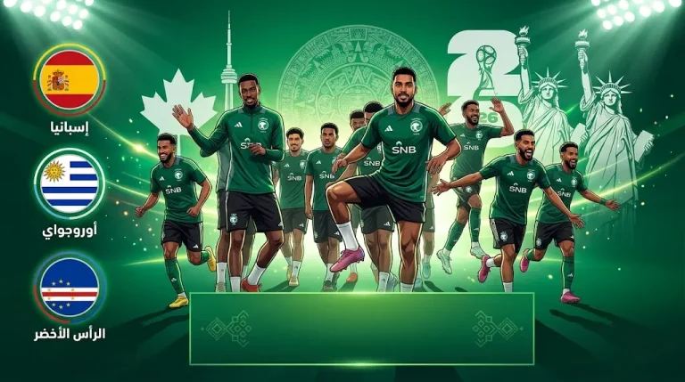 مواعيد مباريات المنتخب السعودي في كأس العالم 2026 والقنوات الناقلة (تحديث مايو 2026)